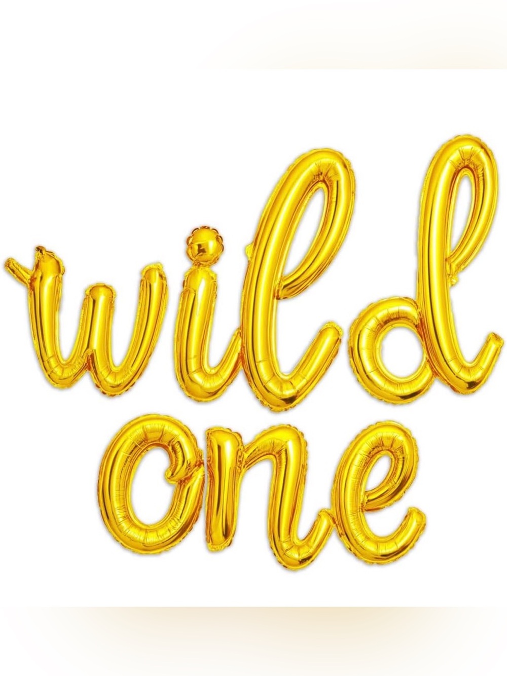 Gold 'Wild One' Foil Balloon Banner Party Decoration : BRAND NEW